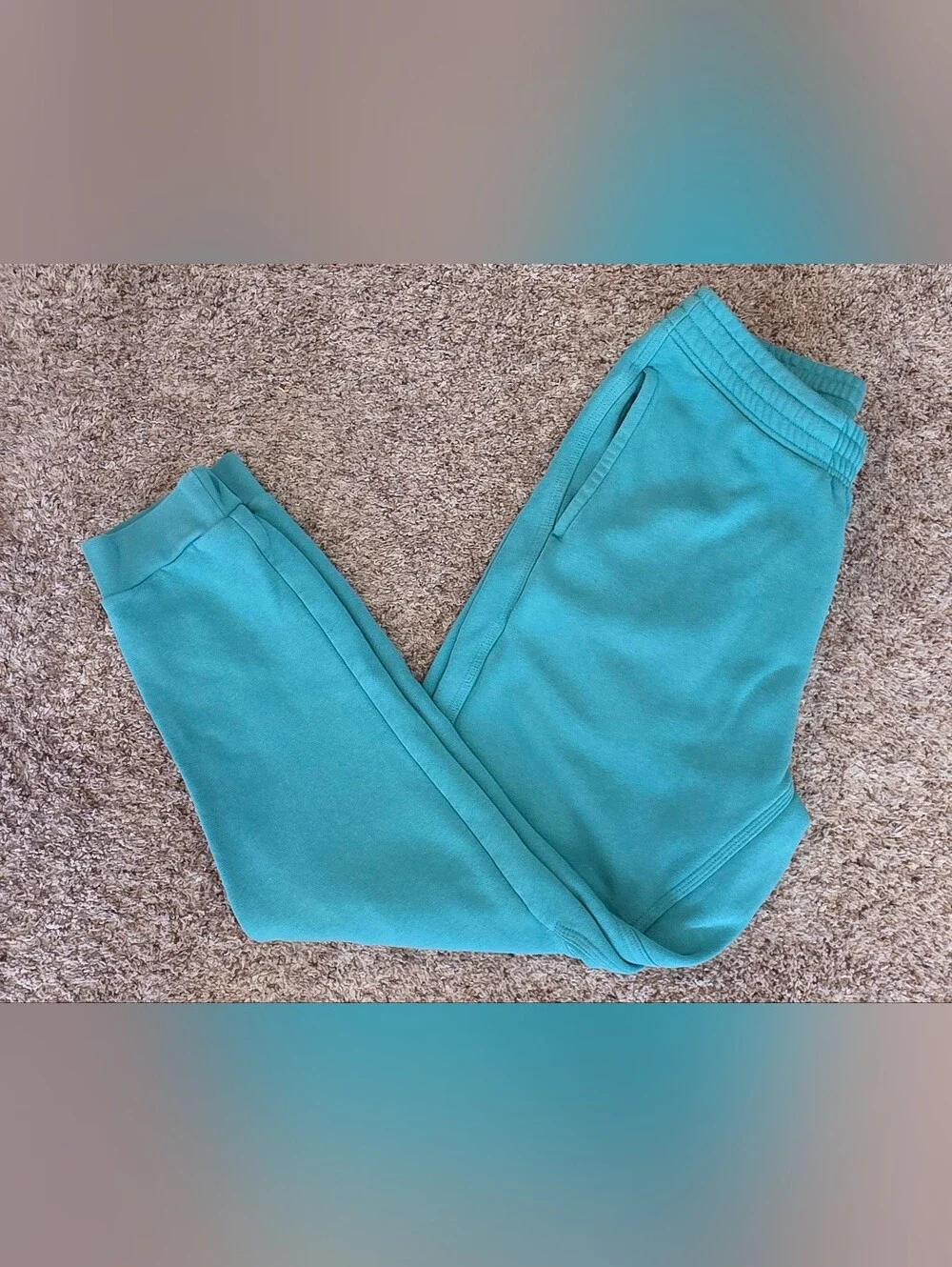 Nike Sportswear Club Fleece Men's Joggers Teal Sweatpants Size Large